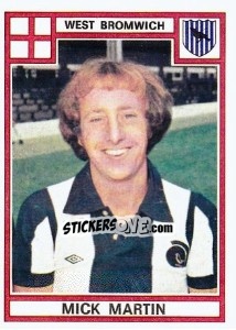Cromo Mick Martin - UK Football 1977-1978 n. 338 - Panini