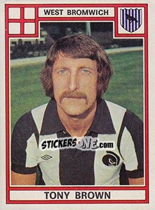 Sticker Tony Brown - UK Football 1977-1978 - Panini