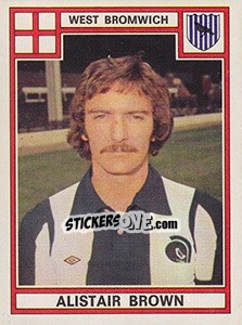 Cromo Alistair Brown - UK Football 1977-1978 - Panini