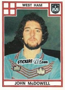 Sticker John McDowell - UK Football 1977-1978 - Panini