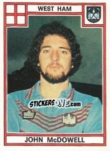 Sticker John McDowell - UK Football 1977-1978 n. 349 - Panini