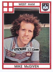 Cromo Mike McGiven - UK Football 1977-1978 - Panini