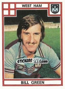 Sticker Bill Green - UK Football 1977-1978 - Panini