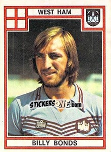 Cromo Billy Bonds - UK Football 1977-1978 - Panini