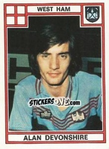 Sticker Alan Devonshire - UK Football 1977-1978 - Panini