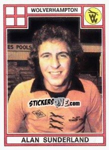 Figurina Alan Sunderland - UK Football 1977-1978 - Panini