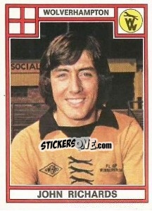 Cromo John Richards - UK Football 1977-1978 - Panini