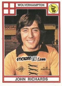 Sticker John Richards - UK Football 1977-1978 n. 376 - Panini