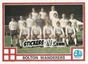 Sticker Team Photo - UK Football 1977-1978 - Panini