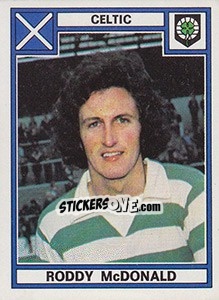 Sticker Roddy McDonald - UK Football 1977-1978 - Panini