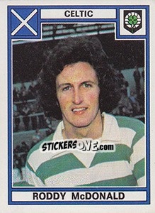 Figurina Roddy McDonald - UK Football 1977-1978 - Panini