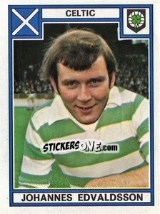 Sticker Johannes Edvaldsson - UK Football 1977-1978 - Panini