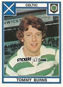 Figurina Tommy Burns - UK Football 1977-1978 - Panini