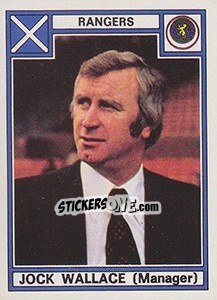 Sticker Jock Wallace - UK Football 1977-1978 - Panini