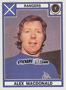 Sticker Alex Macdonald - UK Football 1977-1978 - Panini