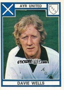 Cromo Davie Wells - UK Football 1977-1978 - Panini