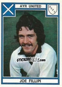 Cromo Joe Fillipi - UK Football 1977-1978 - Panini