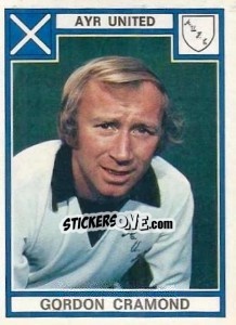 Figurina Gordon Cramond - UK Football 1977-1978 - Panini