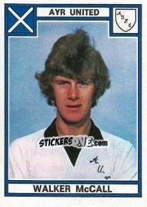 Sticker Walker McCall - UK Football 1977-1978 - Panini