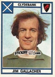 Figurina Jim Gallagher - UK Football 1977-1978 - Panini