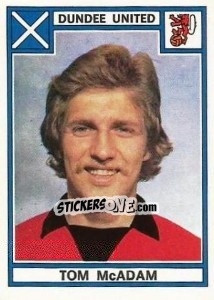 Cromo Tom McAdam - UK Football 1977-1978 - Panini