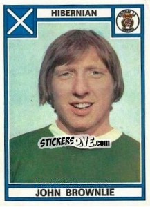 Cromo John Brownlie - UK Football 1977-1978 - Panini
