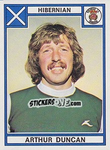Cromo Arthur Duncan - UK Football 1977-1978 - Panini