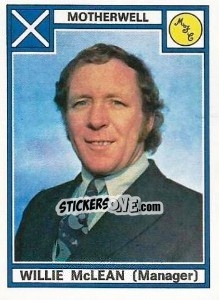 Sticker Willie McLean - UK Football 1977-1978 - Panini