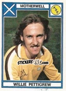 Sticker Willie Pettigrew - UK Football 1977-1978 - Panini