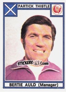 Sticker Bertie Auld - UK Football 1977-1978 - Panini