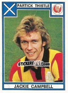 Sticker Jackie Campbell - UK Football 1977-1978 - Panini