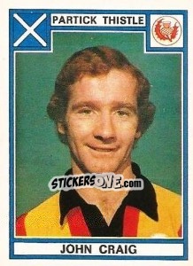 Cromo John Craig - UK Football 1977-1978 - Panini