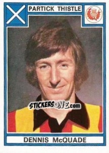Cromo Dennis McQuade - UK Football 1977-1978 - Panini