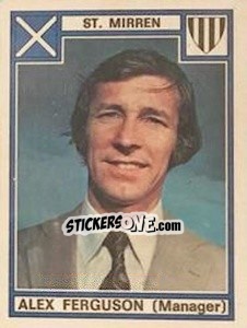 Cromo Alex Ferguson - UK Football 1977-1978 - Panini