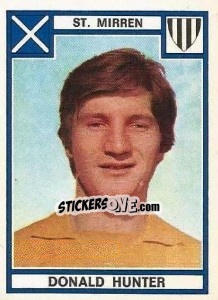 Figurina Donald Hunter - UK Football 1977-1978 - Panini