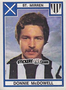 Sticker Donnie McDowell - UK Football 1977-1978 - Panini