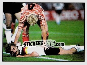 Sticker Rudi Voller - UK Football 1990-1991 n. 526 - Panini