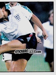 Sticker Gary Lineker (puzzle 2) - UK Football 1990-1991 n. 531 - Panini