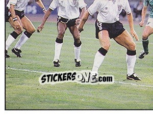 Sticker England v West Germany (puzzle 3) - UK Football 1990-1991 - Panini