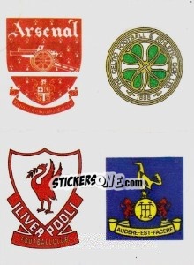 Figurina Badge (Celtic), Badge (Arsenal), Badge (Tottenham Hotspur), Badge (Liverpool)