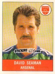 Sticker David Seaman - UK Football 1990-1991 n. 12 - Panini