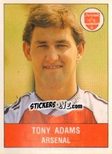 Cromo Tony Adams - UK Football 1990-1991 - Panini