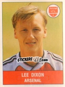 Cromo Lee Dixon - UK Football 1990-1991 - Panini