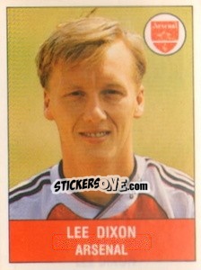 Sticker Lee Dixon - UK Football 1990-1991 n. 14 - Panini