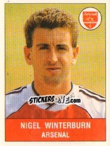 Sticker Nigel Winterburn - UK Football 1990-1991 n. 16 - Panini