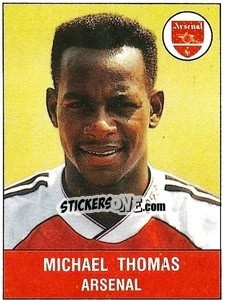 Sticker Michael Thomas - UK Football 1990-1991 n. 18 - Panini