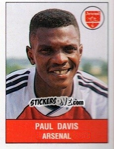 Sticker Paul Davis - UK Football 1990-1991 n. 22 - Panini