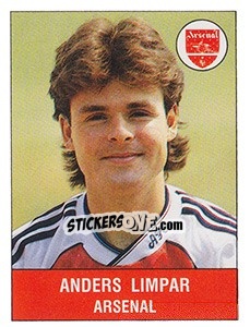 Cromo Anders Limpar - UK Football 1990-1991 - Panini
