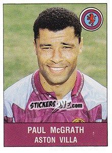 Sticker Paul McGrath - UK Football 1990-1991 n. 33 - Panini
