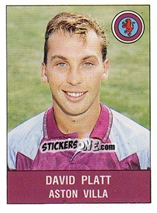 Figurina David Platt - UK Football 1990-1991 - Panini